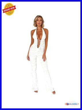 Sheer Mesh Lace Jumpsuit Sexy Sleeveless Bodycon Romper Clubwear